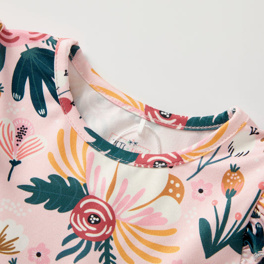 Cozy Botanical Pants Suit