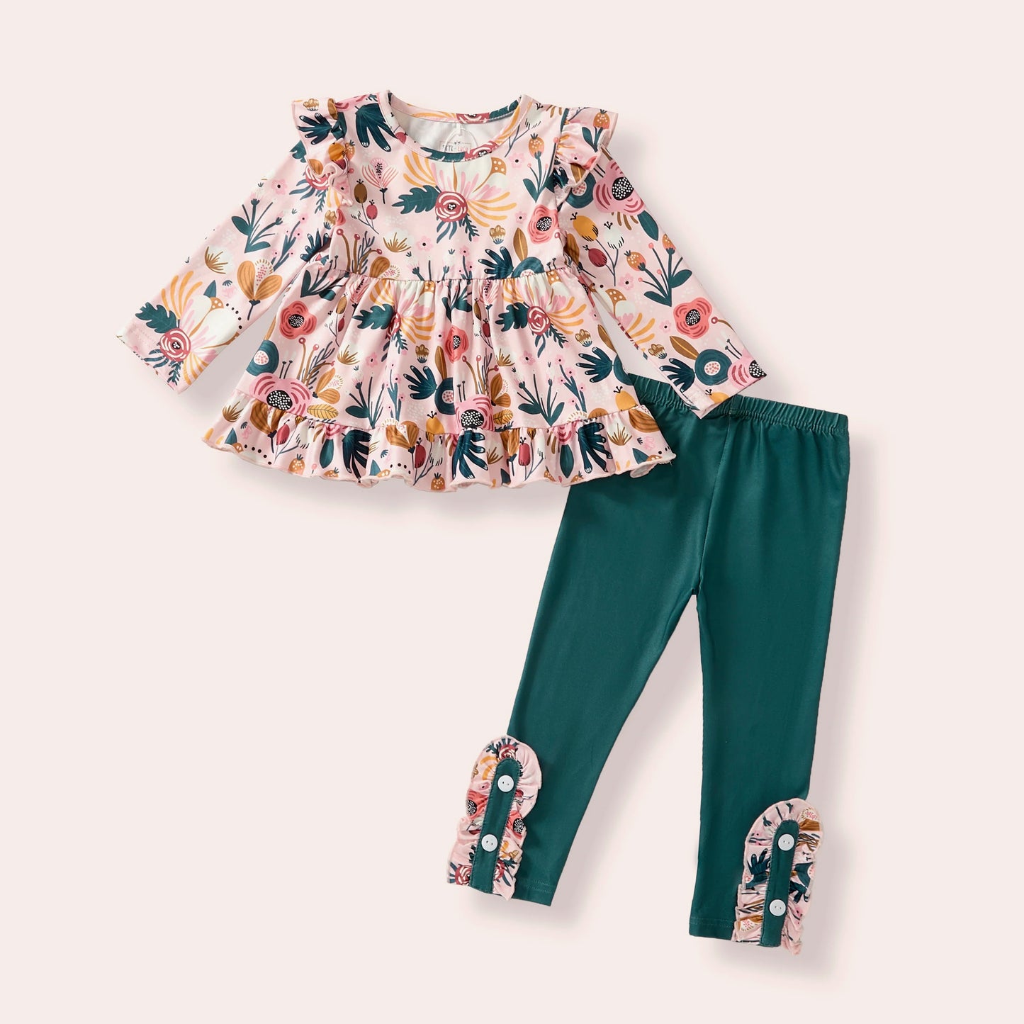 Cozy Botanical Pants Suit