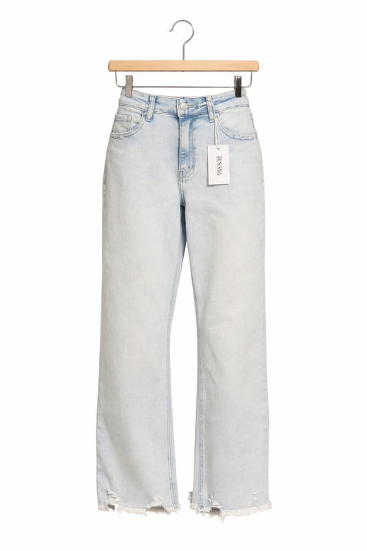 Zenana White Washed Jeans